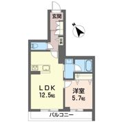 大久保クレストの間取り画像