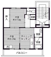 ビレッジハウス臼田第二1号棟の間取り画像