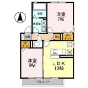 リビングタウン飯田 B棟の間取り画像