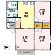 パティオスⅡ A/Bの間取り画像