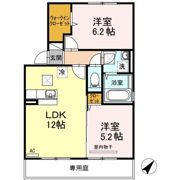 グランディール ウベ A棟の間取り画像