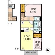 トレス苅田壱番館の間取り画像