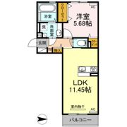 パティオ大津Ⅱの間取り画像
