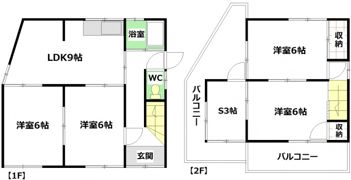 中野7丁目戸建ての間取り画像