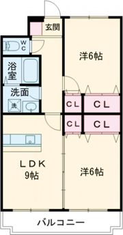 カサブランカ新津の間取り画像