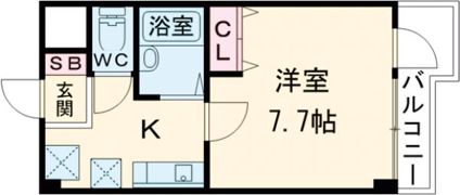 スタジオビジュの間取り画像