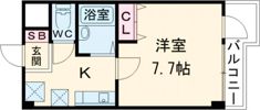 スタジオビジュの間取り画像