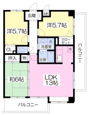 五郎山パークスの間取り画像