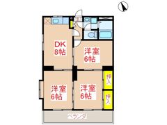センターパレス京塚1号館の間取り画像