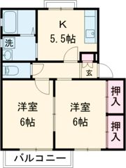 サンモールAの間取り画像