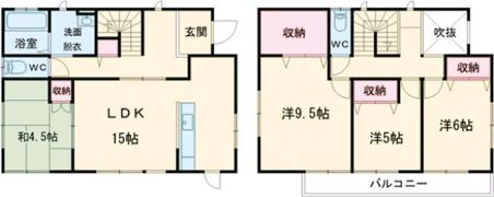 富の原E棟の間取り画像