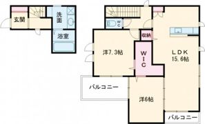 郡家新町タウンハウスVの間取り画像