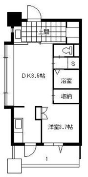 レインボー新栄の間取り画像