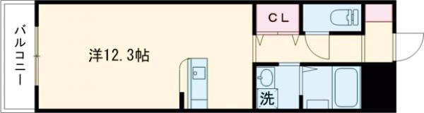HYATT西子飼の間取り画像
