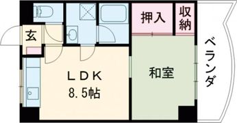エスポワール杉山第2の間取り画像