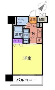 アクアシティ渡辺通の間取り画像
