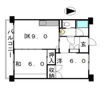 インペリアル西本Ⅱの間取り画像