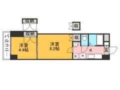 ロイヤル天神南の間取り画像