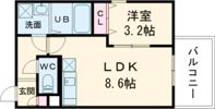 ジーメゾン山科ノースの間取り画像