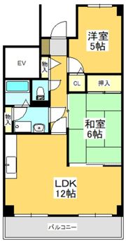 スカール牧野の間取り画像