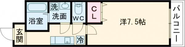 シェリーヌYGの間取り画像