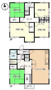 稲井借家の間取り画像