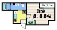 フラッティK&S千本寺之内の間取り画像