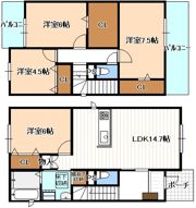 山木2－145KODATEXⅥ-Bの間取り画像