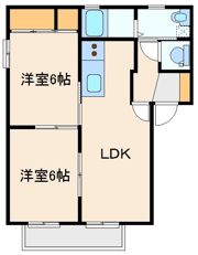 ボナール千吉良 Dの間取り画像