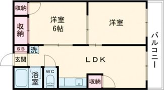 ユナイテッド新貝の間取り画像