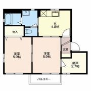 ディアスコート Bの間取り画像