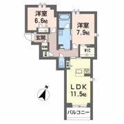 シャーメゾンノースグレイスの間取り画像