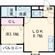 仮称）鳥栖市本町1丁目 A棟の間取り画像