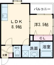 仮称）鳥栖市本町1丁目 B棟の間取り画像