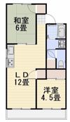 コーポラス高島新屋敷の間取り画像