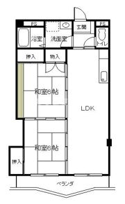 パークサイドクリヤマの間取り画像