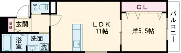 ラルゴ徳庵の間取り画像