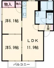 ルミエール星見ヶ丘 Bの間取り画像