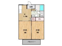 ヒルズコート木之庄Ⅱの間取り画像
