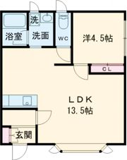シャトー赤坂Ⅱの間取り画像