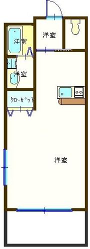 ベルドミール1番館の間取り画像