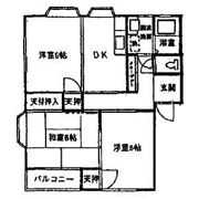 ゴールドハイツAの間取り画像