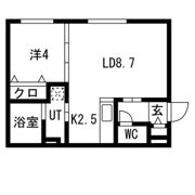 Louange chitose S8(ルワンジュ千歳)の間取り画像