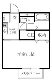 ディアハイム中村の間取り画像