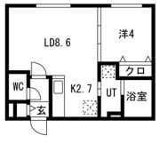 Louange chitose S8(ルワンジュ千歳)の間取り画像