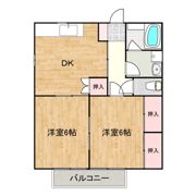 ヒルズコート木之庄Ⅰの間取り画像