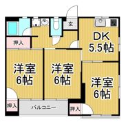 アーバンハイツS・Aの間取り画像