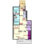 GRAND SOLEIL 北鬼柳 Bの間取り画像