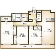 カーネ米山の間取り画像