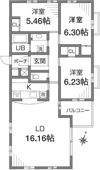 ラ・ファミーユ壱番館の間取り画像